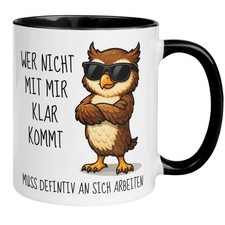 Tasse Eule – „Wer nicht