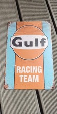 Retro Werbeschild Gulf RACING