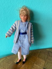 Frau  Caco 90er ? Biegepuppe Puppenhaus Puppenstube 1:12 dollhouse flexible doll