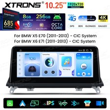 10,25" Autoradio Android 14 256GB DTS GPS Navi CarPlay für BMW X5 E70 X6 E71 CIC