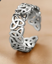 Ring Edelstahl Dreiknoten