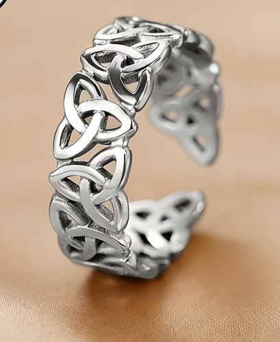 Ring edelstahl dreiknoten - ring,