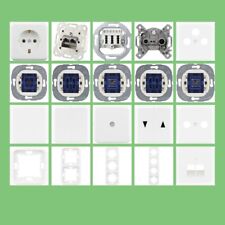 REV Vario USB Steckdose mit Berührungsschutz Schalter Wippe Rahmen Alpin wählbar