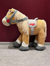 HABA Pferd Leopold XXL 76 cm groß Kuscheltier Reiten Puppe Besonderheit rar