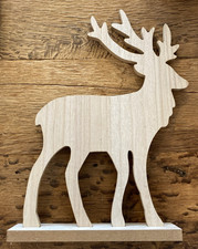 Hirsch Holzhirsch Holz Figur