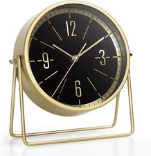 Vintage Metall-Tischuhr –