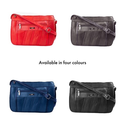 Damen echtleder schultertasche - echtleder,