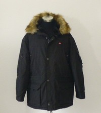 ungetragener Wintermantel GEONORWAY mit Kapuze (Fell abnehmbar) Gr. XXL schwarz