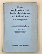 E. Schullze: Gesetz zur Befreiung von Nationalsozialismus u. Militarismus - 1946
