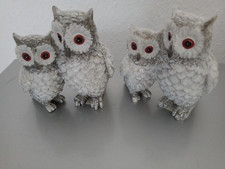 Weihnachten Dekoartikel  Eulenpaar  9 x 8 cm, silber,