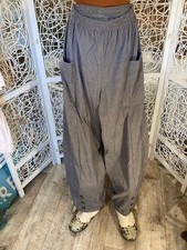 LAGENLOOK ITALY (?) Harems-, Ballon-, Pumphose grau Feincord bis Gr. 48 - NEU!!!