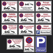 * Parkplatz Schilder Parkverbot Hinweis Schild Parkverbotsschild Parken verboten
