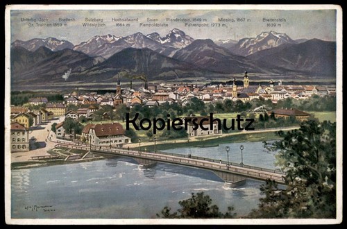 Alte postkarte rosenheim willy - alte,