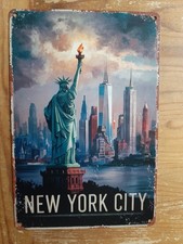Deko Blechschild von New York