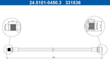 ATE 2x Bremsschlauch