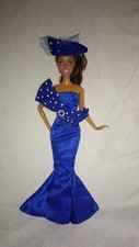 Barbie Puppen Kleid Royal Blau