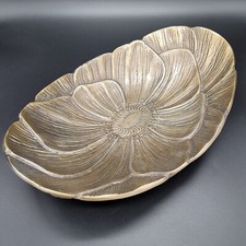 Deko Objekt Blatt Schale Alu