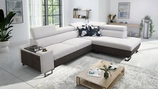 Ecksofa mit Schlaffunktion Melanie VII L-Form Sofa mit Bettkasten Modern 26