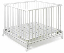 Geuther 2232+ Euro-Parc Laufgitter Laufstall Spielgitter 76x97x77,2cm weiss c4