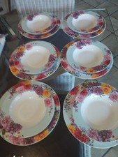 Geschirr 31 tlg. Tafel Kaffeeservice bunt Blumen unbenutzt 