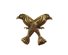 Brosche Raben Bronze Wikinger