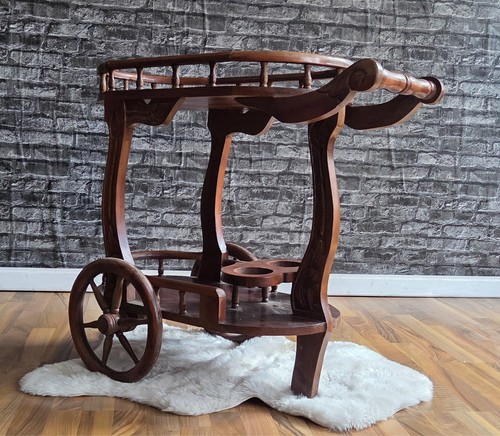 Servierwagen barwagen mahagoni - barwagen,