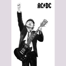 AC/DC angus TEXTILE POSTER