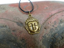 Buddha Gesicht Anhänger Metall Hals Kette Halskette mit Anhänger Schmuckband