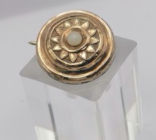 Schaumgold Brosche und