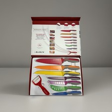 Royalty Line Messer Set 7-teilig – Antihaft Küchenmesser mit Schäler, bunt