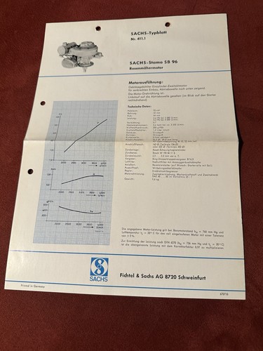 Sachs stamo typenblatt - sachs,
