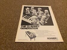 JBF20 WERBUNG 11X8 HOHNER CLAVINET. STEVIE WONDER. BILLY PRESTON. LLOYD BASKIN