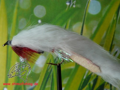 Streamer zonker white red - white, "