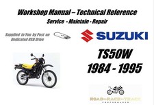 Suzuki TS50W TS50 W Service Reparatur Werkstatthandbuch USB 1984 - 1995
