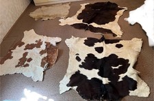 4x 1970er Jahre Retro Echt Kuhfelle/ Schafsfell, Teppich