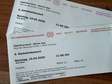 2 Karten für Elbphilharmonie