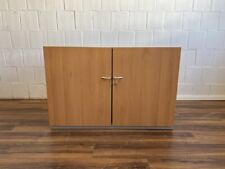 Steelcase Aktenschrank 2 Ordnerhöhen Buche grau 120cm