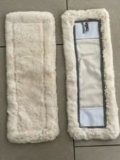 2x Bodenfaser Nassfaser lang 42 cm passend für Ha Ra Leifheit reine Baumwolle