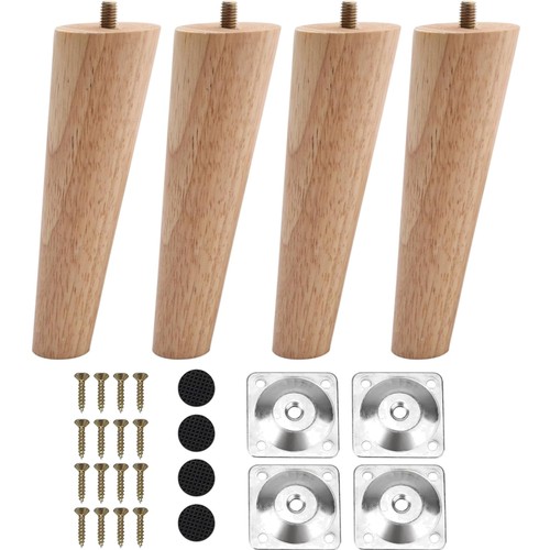 Holz möbelfüße 15cm - 15cm, konisch