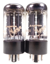 2x GZ34 = 5AR4 Amperex Mullard UK BUGGLE BOY pair Röhre tube OO-Getter