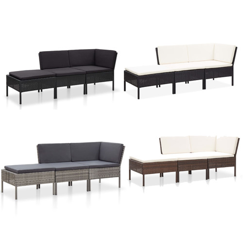Garten lounge set - poly, rattan