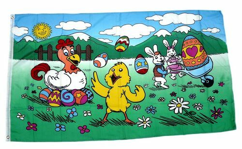 Fahne flagge frohe ostern - /,
