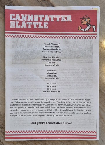 Fußball-Programmheft