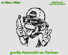 Monkey Affe Cool Typ Aufkleber