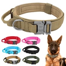 Taktisches Hundehalsband Militär Nylon Halsband mit Verstellbar M-XL DE