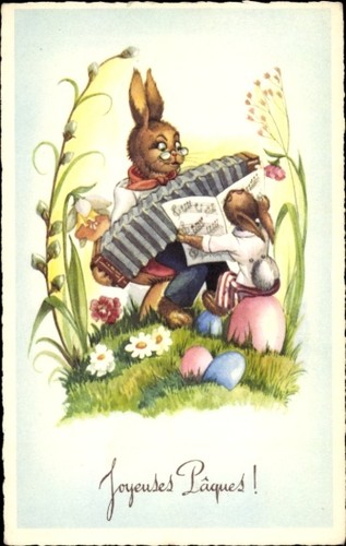 Glückwunsch ostern - ak,