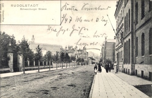 Rudolstadt thüringen - ak,