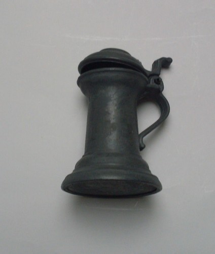 Miniatur bierkrug alt - -, zinn