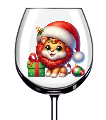 12x bunte weihnachten löwe - 12x,