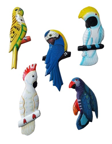 Magnet holz exotische vögel - exotische,